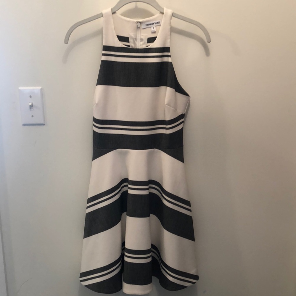 Elizabeth & James size 2 striped racerback dress